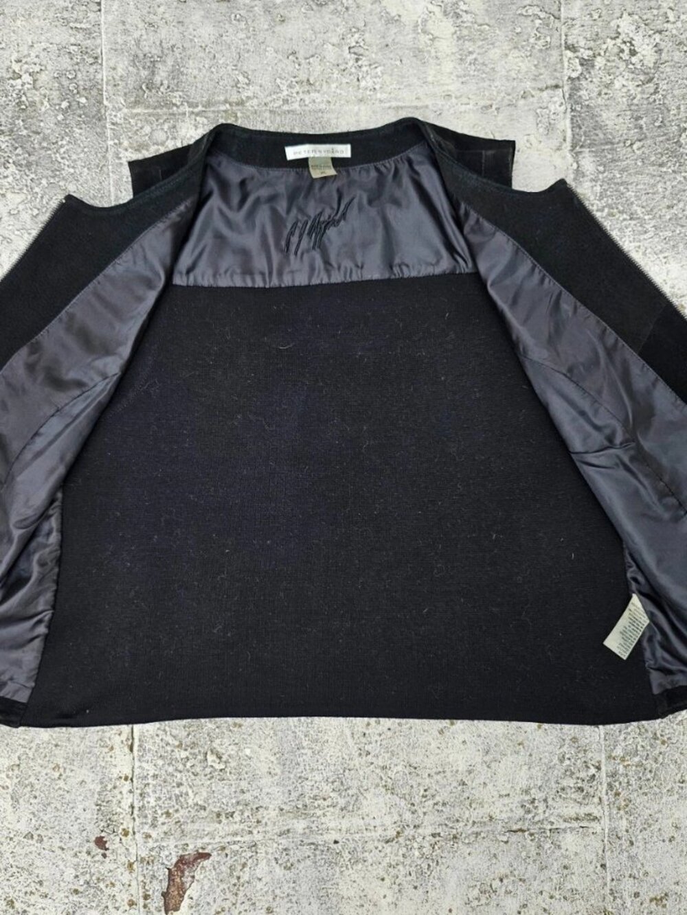 Peter Nygard Women Vest Jacket Black Suede Genuine Leather Zip Up Size XL - Picture 4 of 9
